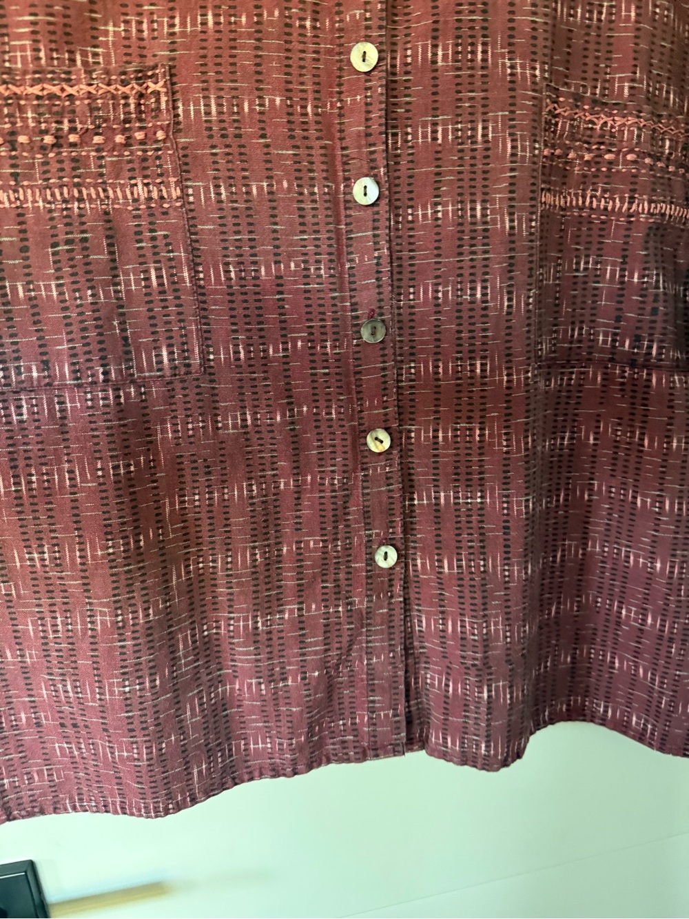 Marketplace Handwork of India Oversized Boho Shirt Tunic Size 1X - Picture 6 of 14